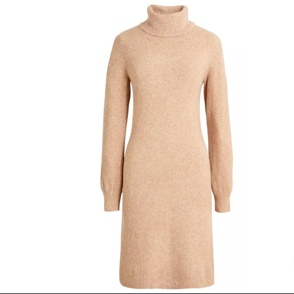 J.Crew Factory Extra Soft Turtleneck Sweater Dress